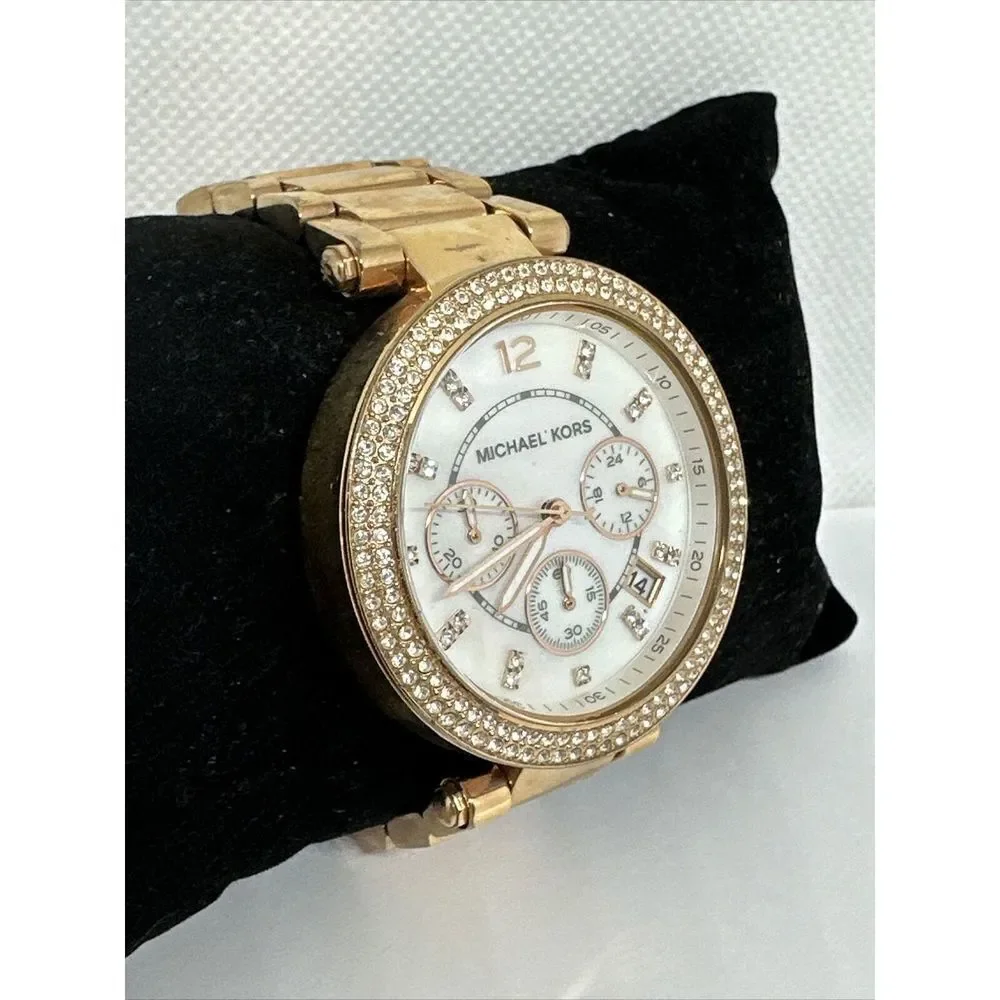 Michael Kors Parker MK5491 Women's Gold Stainless Steel Analog Dial Watch NUL37